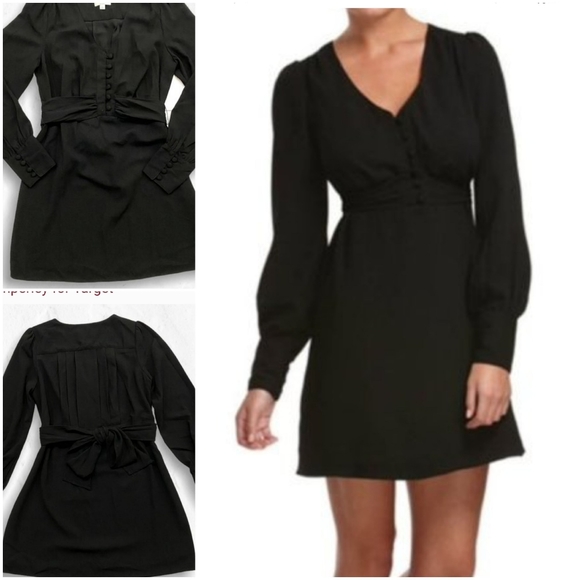 Alice Temperley for Target Dresses Juniors Black Long Sleeve Dress